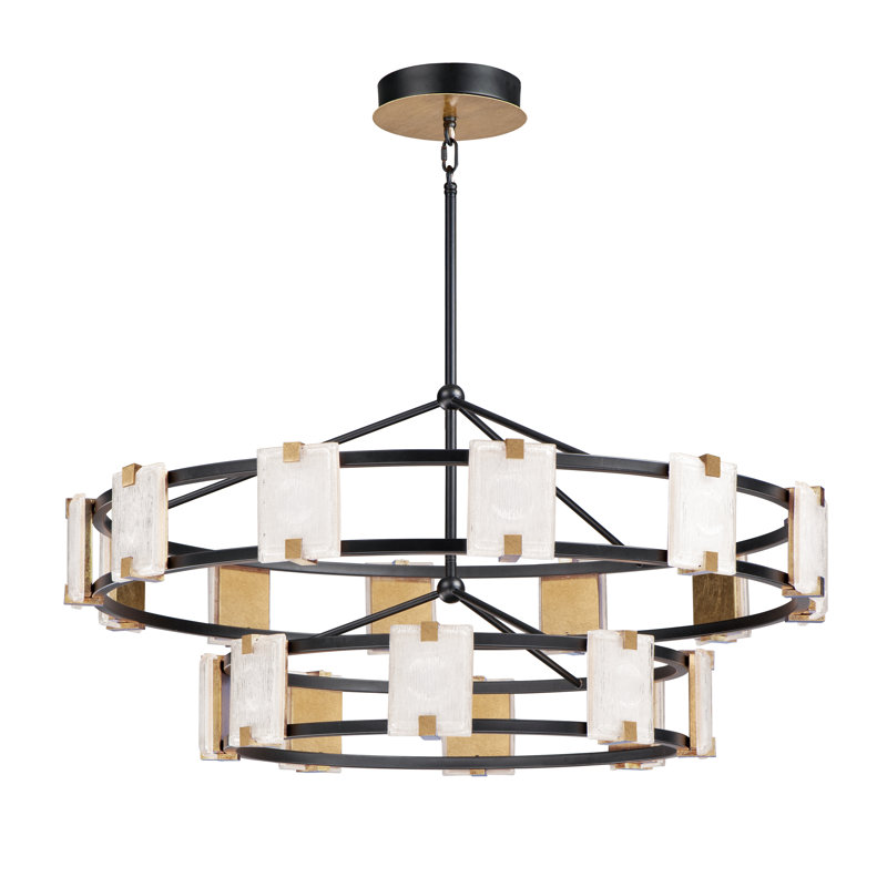 Lustre unique à DEL à niveaux 20 lumières Dinah