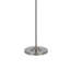 Lampe sur pied 63 po Tomi, bras pivotant double, acier brossé, abat-jour blanc-103150807