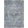 Machine Washable Indoor/Outdoor Xhevrie Blue Rug