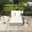 Double Chaise Lounge With Adjustable Back And Cushions-646163143