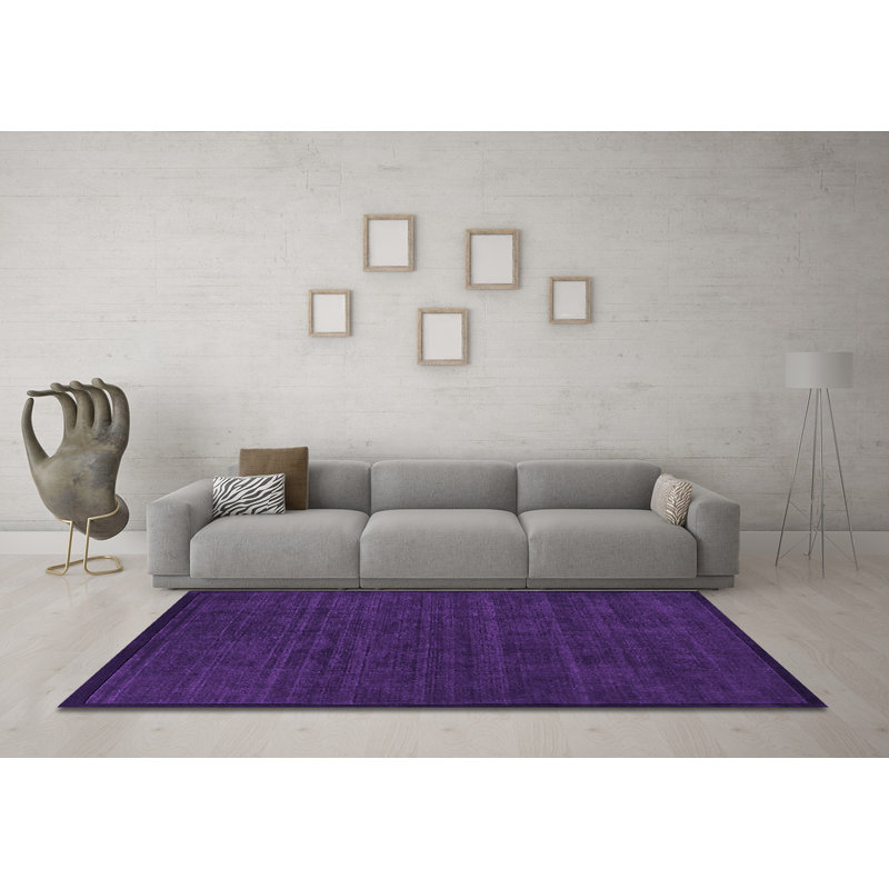Tapis mauve Mid-Century Modern 426, Carré 5 pi