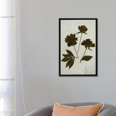 « press leaves on linen ii », impression sur toile