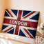 Toile, art texturé et texturé représentant le drapeau de l'Union Jack-1327070512