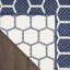 Tapis bleu marine intérieur / extérieur réversible à motif géométrique Kurmanbek-1857871647