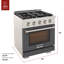 30 in. 4.2 cu. ft. Natural Gas Range and Convection Oven in Light Blue with True Simmer Burners-1953421734-1953421735