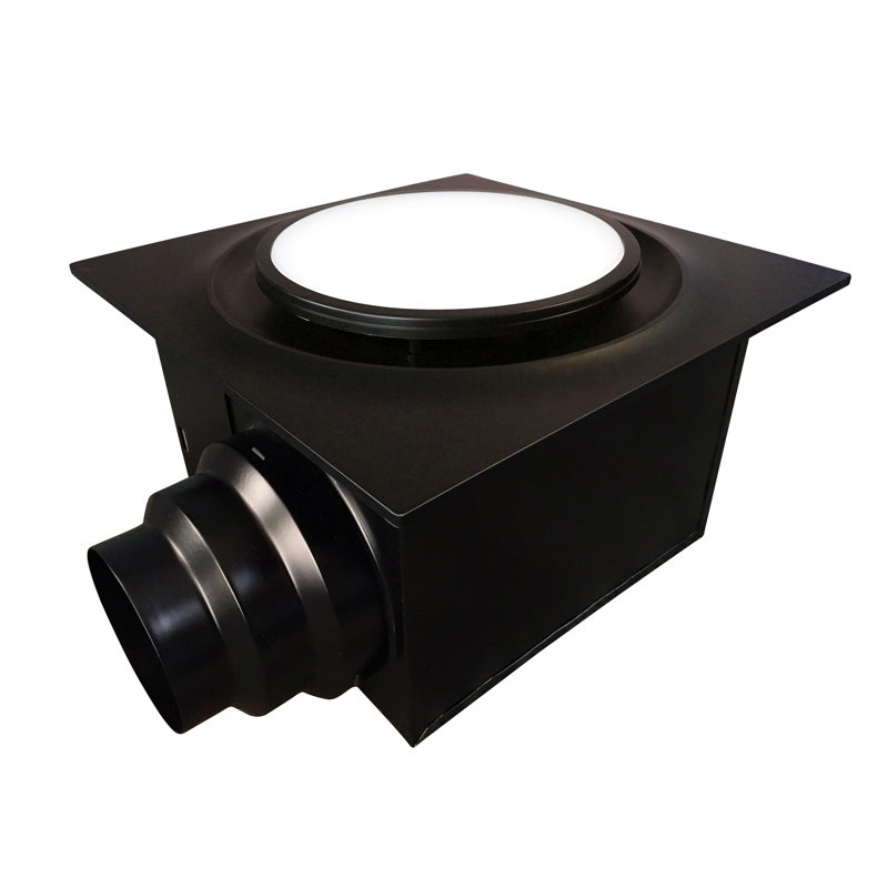 Ventilateur de salle de bain plafonnier 110 CFM avec éclairage, Bronze huilé