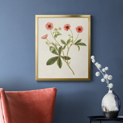 Fleurs de la saison 8 de la toile encadrée de qualité supérieure - prête à être accrochée