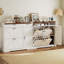 Farmhouse Shoe Storage Cabinet with 2 Flip Drawers and Adjustable Shelves-585937371