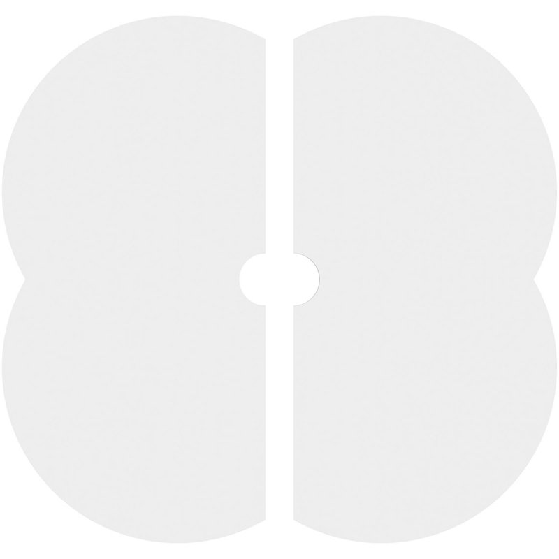 Médaillon de plafond contemporain en PVC de qualité architecturale Charlotte, H 1 po x l 20 po x P 20 po