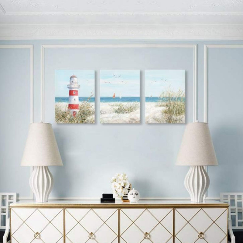 3 Piece No Frame Print on Canvas