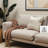 Elyse Gold Finish Satin Fabric Square Couch Throw Pillow, 17.75" H X 17.75" W X 5.87" D