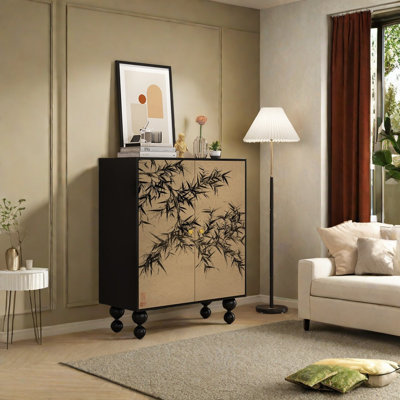 Armoire d'appoint en bois massif Home Vintage