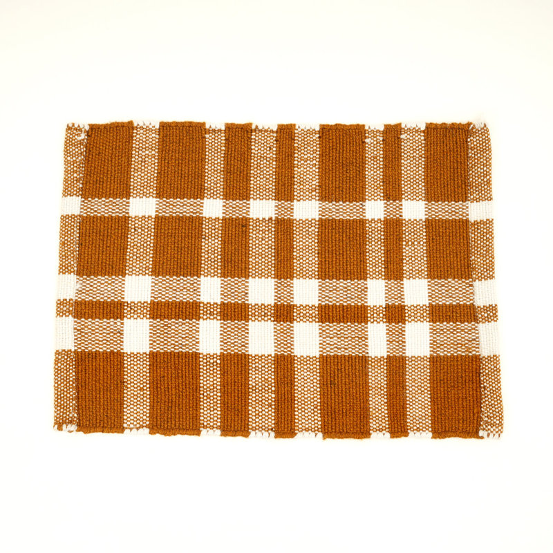 Polyester Striped Placemat, Gold