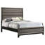 Cabrillo Grey Oak Wood Full Panel Bed
