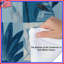 Édredon Blue Botanical Collage-123992061
