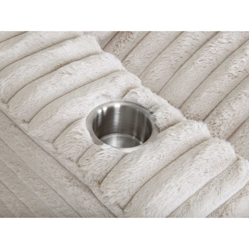 Dovray Upholstered Chaise Lounge, Cream, Yes