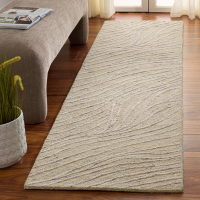Récolte 805% touffetée à la main 80% laine; Tapis abstrait 20% coton