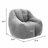 Compression Soft Teddy Fabric Tufted Memory Sponge Foam Filled Bean Bag Chair-1689164113