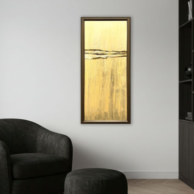 Coucher de soleil doré II, art encadré