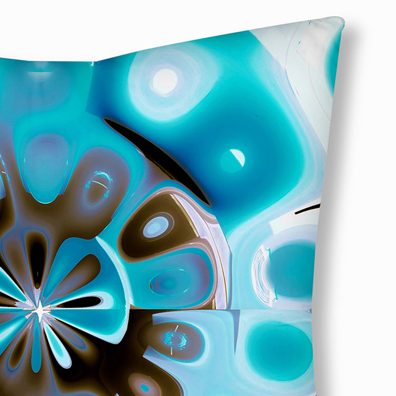 129_Oreiller de sol touffeté style bohémien et éclectique, 30 po x 30 po