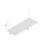 Ivory Rubberwood Bracket Shelf