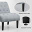Chaise d'appoint rembourrée Abiha Canora Grey-1076409671