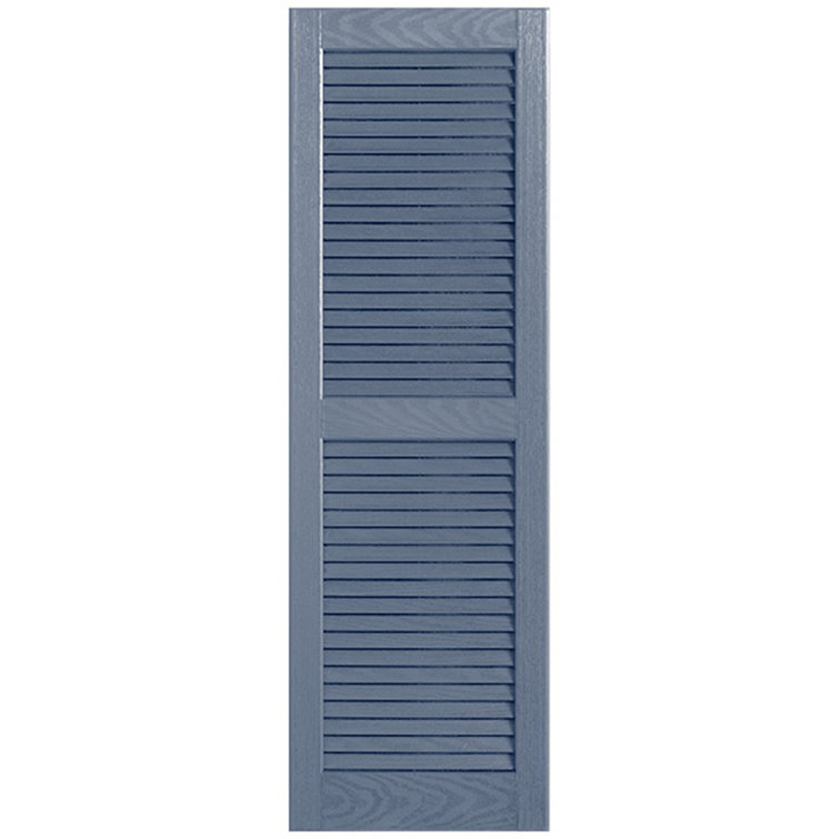 Straight Top Open Louvre Shutters Pair