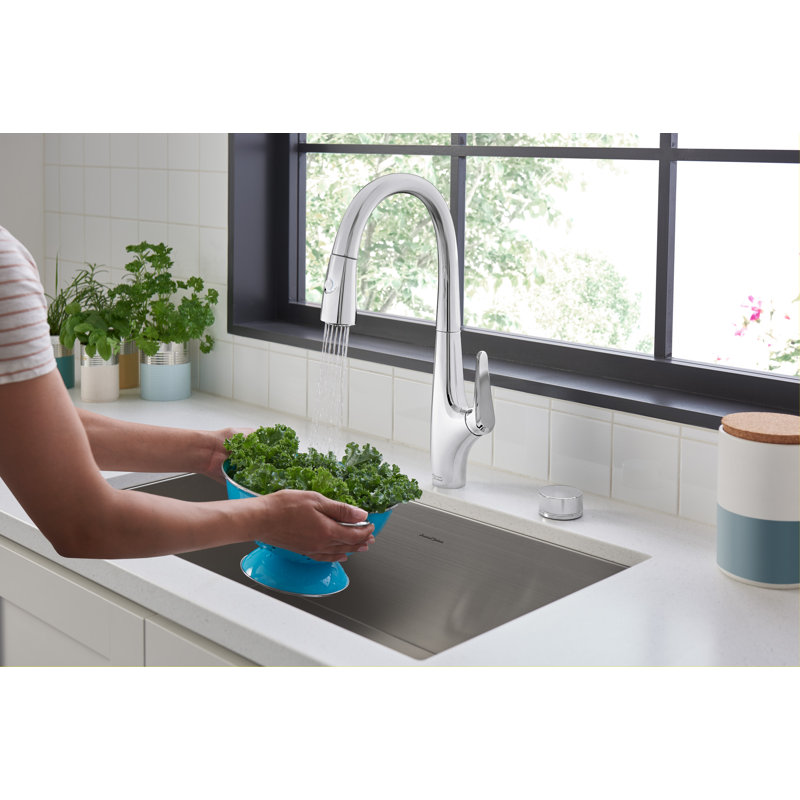 American Standard Saybrook Pull Down Kitchen Faucet, Polished Chrome
