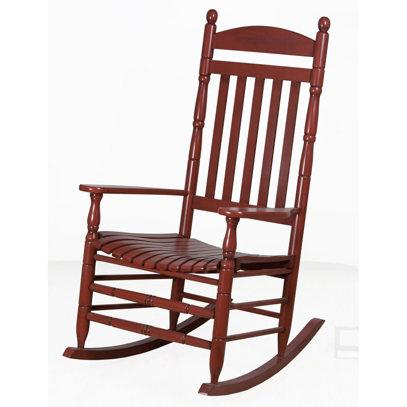 Chaise berçante , Rouge