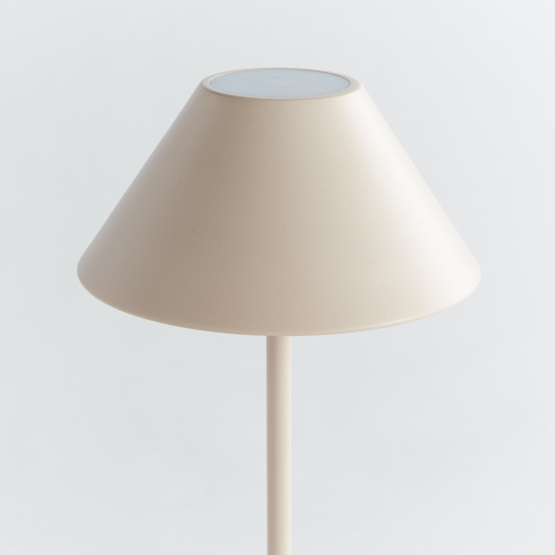 Lampe de table à DEL portative sans fil Lumos, 10 po, sable, H 10 po x l 6 po x P 6 po, Crème