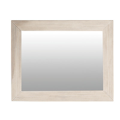 Dyar Wood Flat Wall Mirror