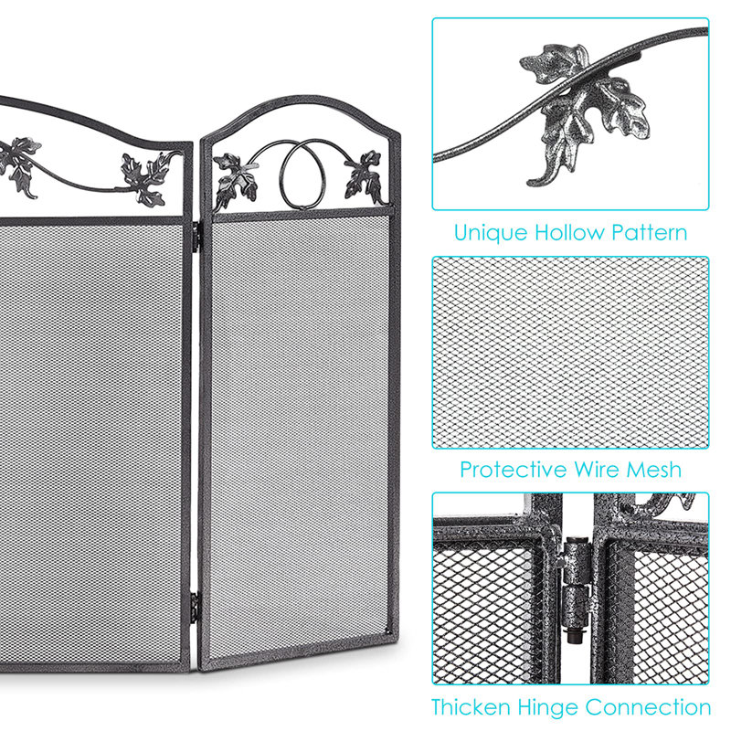 Marguez 128cm x 2.54cm Steel Spark Screen
