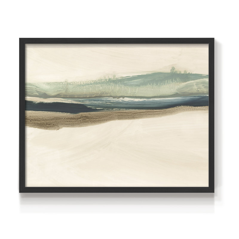 «Layered Horizon II», reproduction encadrée, H 11 po x l 14 po, Noir, noir, noir, noir