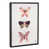 Distressed Black Framed Canvas