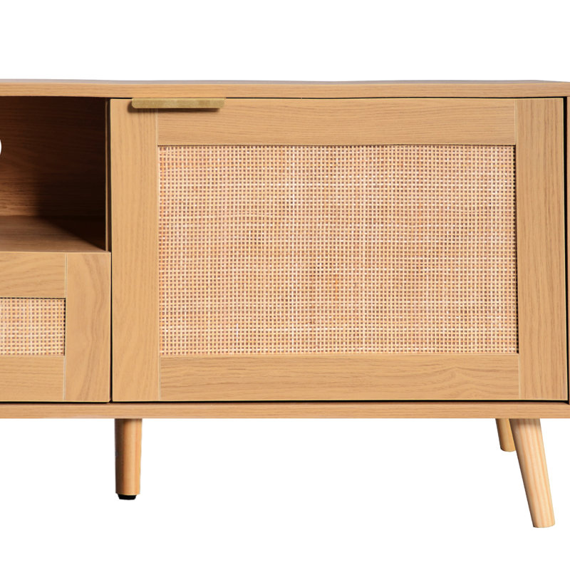 Meuble télé moderne : compatible avec les téléviseurs jusqu'à 85 pouces, matériaux de qualité, console intérieure spacieuse pour le salon : jusqu'à 85 pouces, élégant