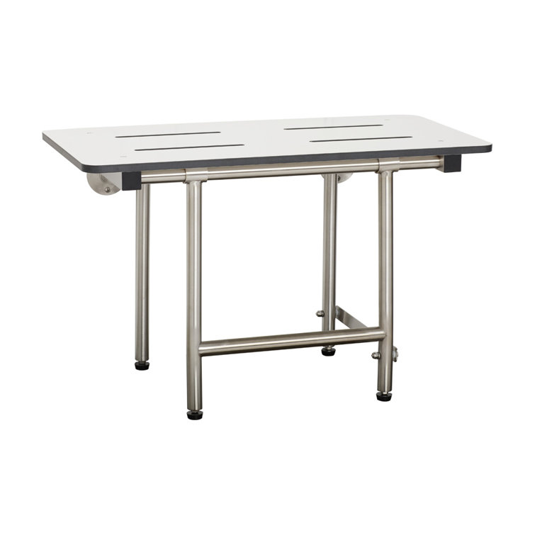 Seachrome White Bariatric Transfer Bench Seat with Legs
