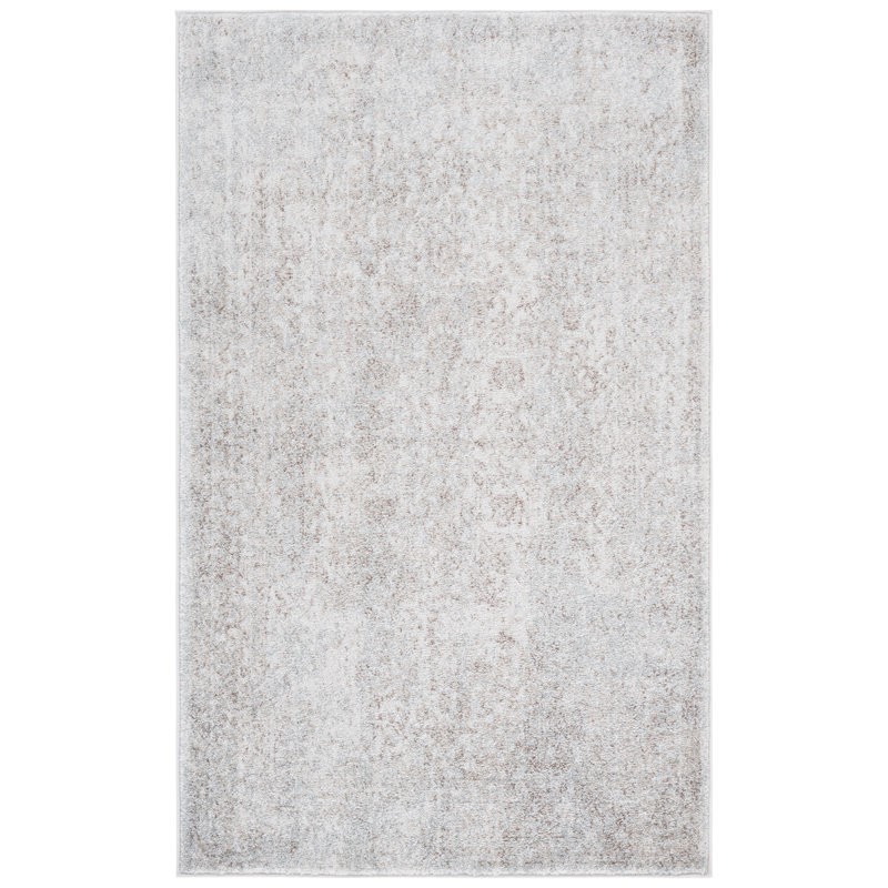 Oriental Area Rug, Rectangle 91 x 152 cm, Ivory/Taupe