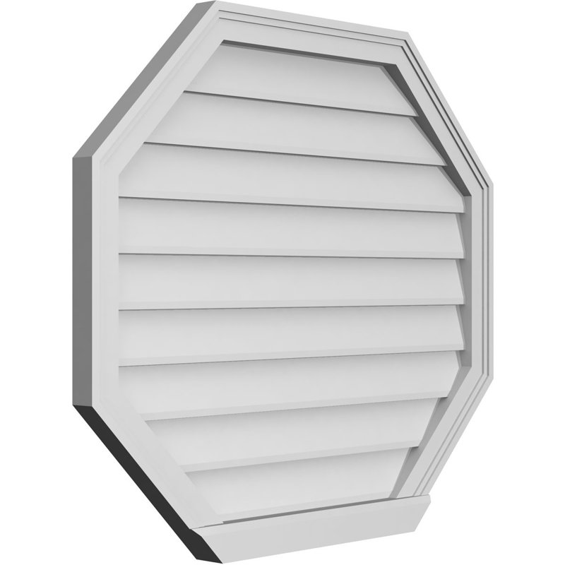 Évent horizontal gondole allongé en surface octogonal Signature, H 30 po x l 34 po x P 2 po