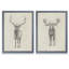 «Moose Study» par Antonyus Bunjamin (Abe), ensemble de 2 reproductions d'art sur toile-25285856-72461850-72461840