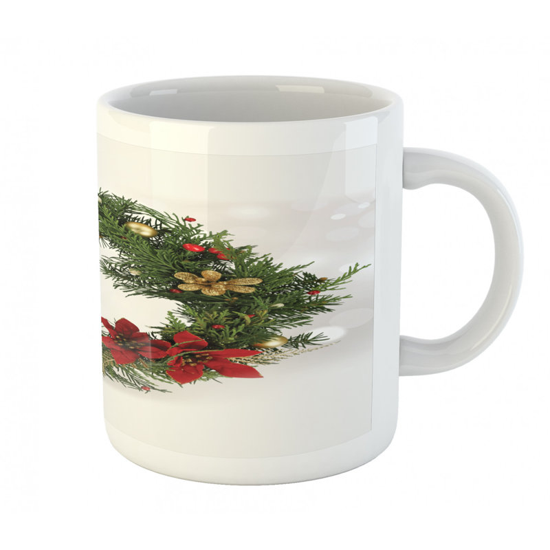 Grande tasse à café floral