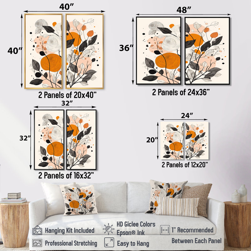 Cheshire - art mural moderne, 20" H x 24" W, Brown, Impression encadrée flottante