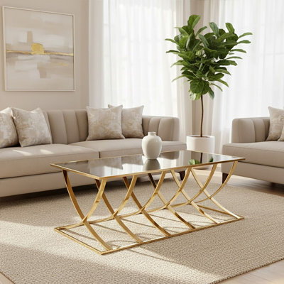 Crowland Cross Legs Coffee Table