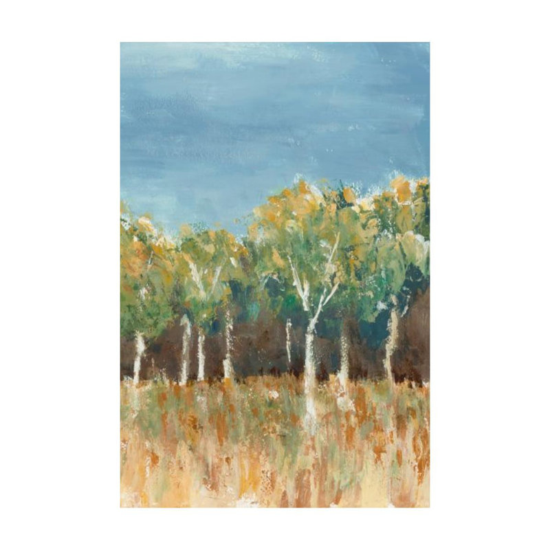 Dense Trees II Painting by Sara Brown, Outdoor, 45" H x 30" W
