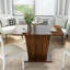 Table de salle à manger extensible 57,1 "avec rallonge amovible pour petits bureaux et cafés