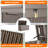 260Gallon Outdoor Patio Storage, Extra Large Deck Box (Brown)-123413310