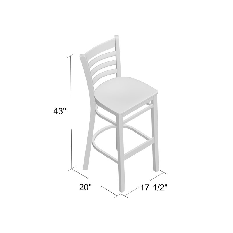 Addilynn Solid Wood Counter Stool, Walnut