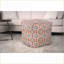 Repose-pieds repose-pieds de salon Rustic Elegance | Multicolore | Tissu
