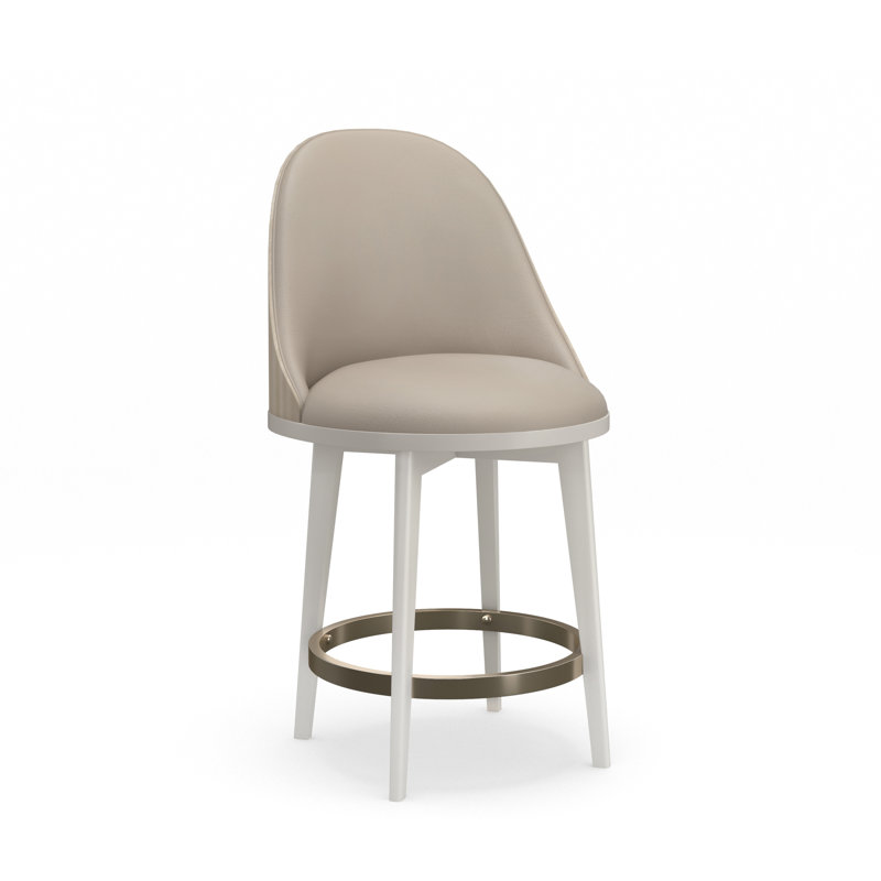 Another Round Upholstered Counter Stool