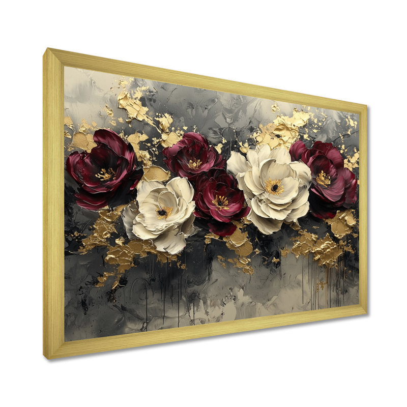 Bourgogne, coquelicots, paysage de rêve la nuit I - Coquelicots, reproductions encadrées, H 34 po x l 44 po, Cadre simple