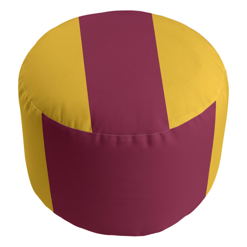 repose-pieds rond 20,5", Yellow/Maroon/Yellow
